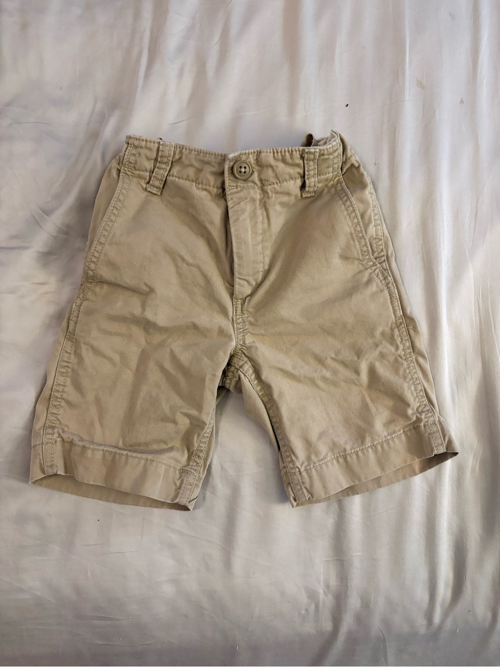 GAP Kids Cream Elastic-Waist Shorts